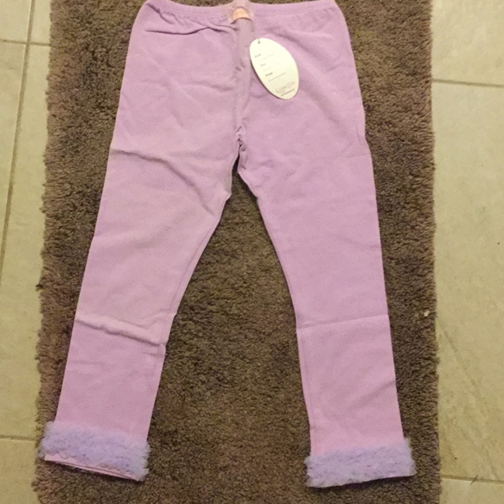 NWT Kaiya eve girls leggings lavender sz 10